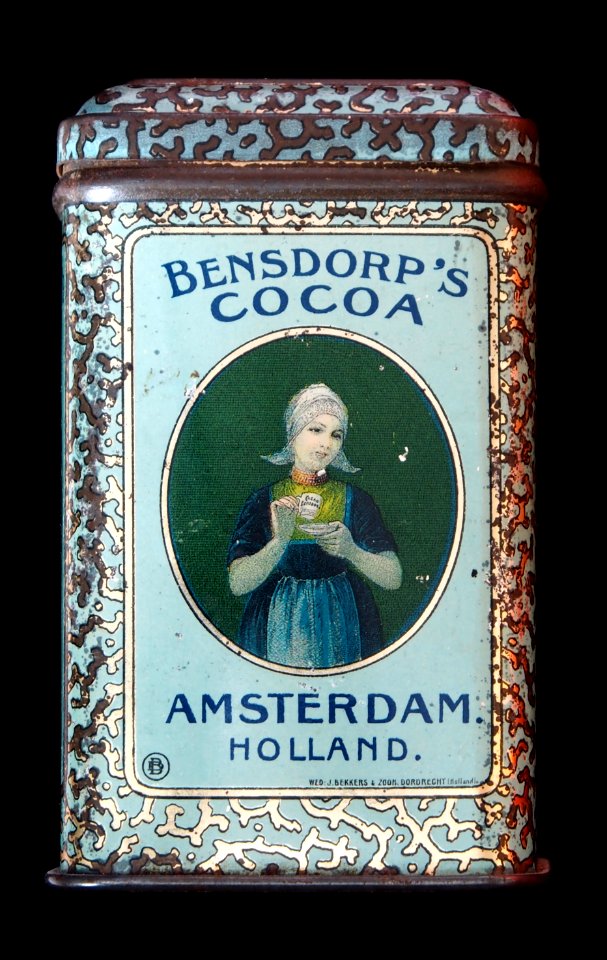 Bensdorps Cocoa met afbeeldingen van Groningen, East street, Canal en sluisen, foto 2
