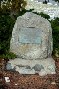 Bennett Delta Memorial, in honor of William Joseph Bennett, view 2 - Medford, Massachusetts - DSC04711