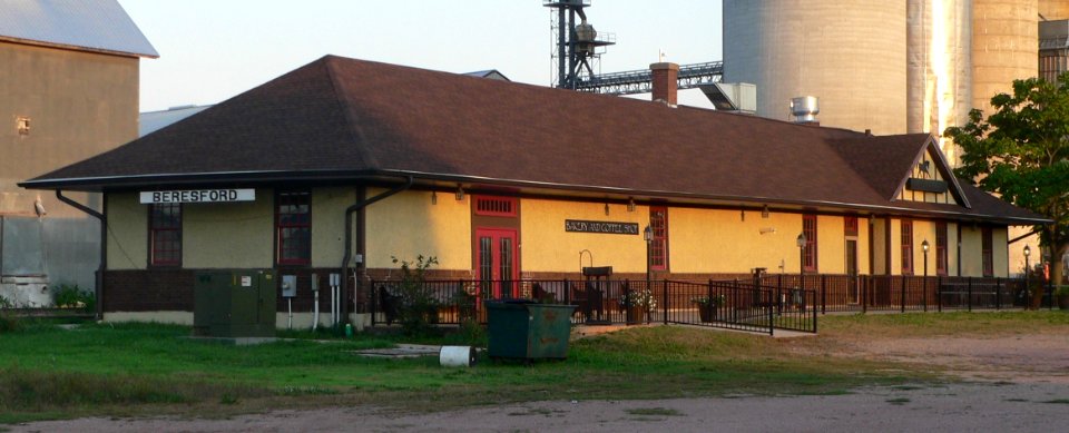 Beresford, SD depot from NW 3