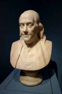 Benjamin Franklin by Hiram Powers, modeled 1848-1849, carved after 1850, marble - Cincinnati Art Museum - DSC04577 photo