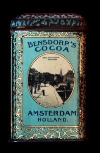 Bensdorps Cocoa met afbeeldingen van Groningen, East street, Canal en sluisen, foto 4