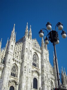 Milan lantern blue sky