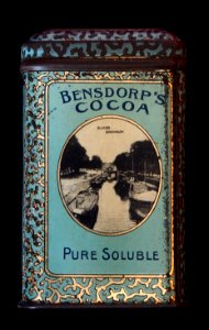 Bensdorps Cocoa met afbeeldingen van Groningen, East street, Canal en sluisen, foto 5