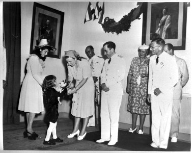 Bezoek van prinses Juliana aan West-Indië (februari-maart 1944). Bonaire, Bestanddeelnr 935-1538