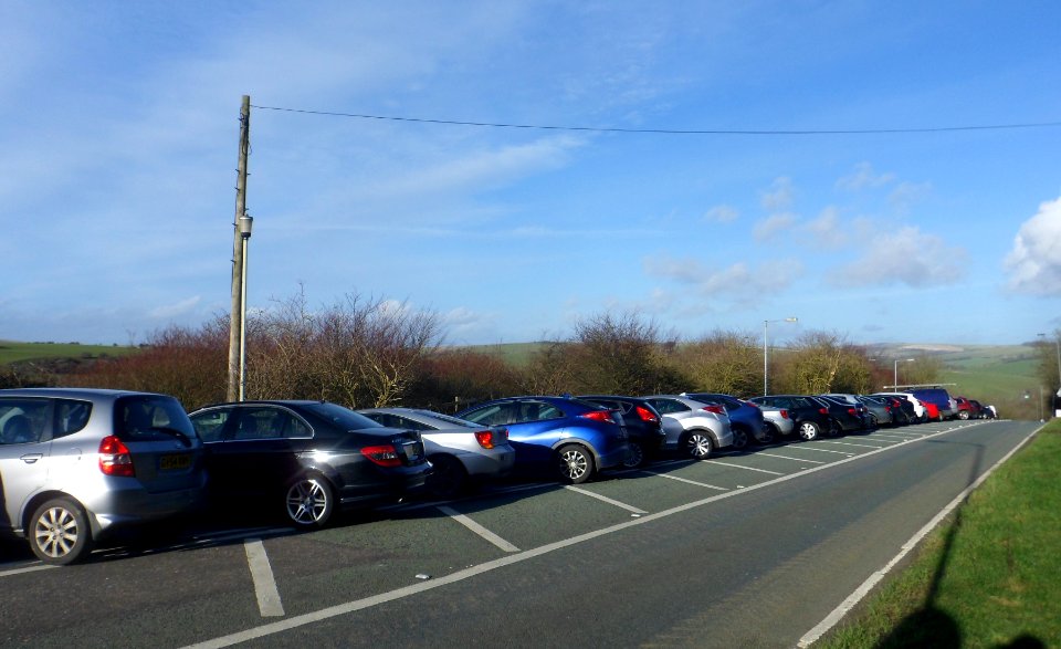 BHAFC Football Park and Ride at Mill Road, Waterhall (February 2014)