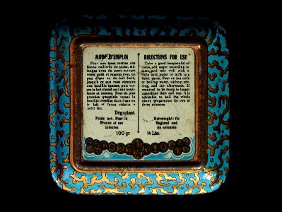 Bensdorp cacao blikje met afbeeldingen van Rotterdam, foto5