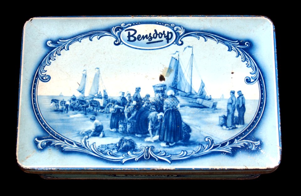Bensdorps chocolade blik (blauw), foto5