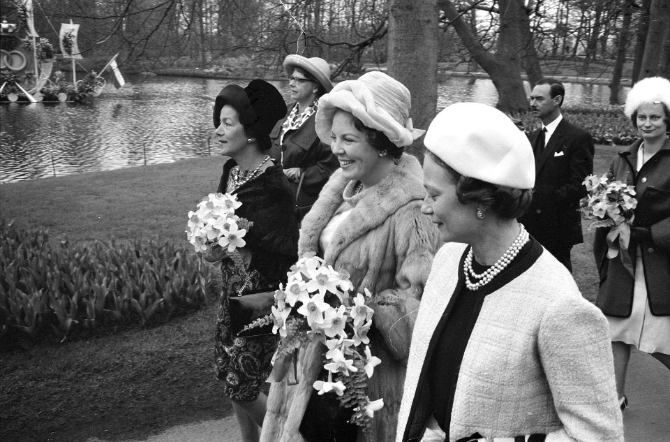 Bezoek vorstelijke gasten Keukenhof (Fabiola en Boudewijn, Bestanddeelnr 913-8547