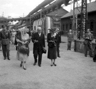 Bezoek Koninklijk Paar aan Luxemburg staalfabriek, Bestanddeelnr 904-6370