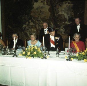 Bezoek van President Heinemann en echtgenote van WD aan NL NL reg. bood Heinema, Bestanddeelnr 254-8580