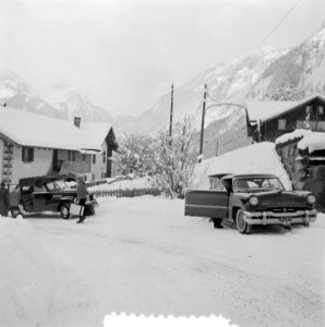 Bezoek Koninklijke familie Grindelwald, auto-opname, Bestanddeelnr 906-2573