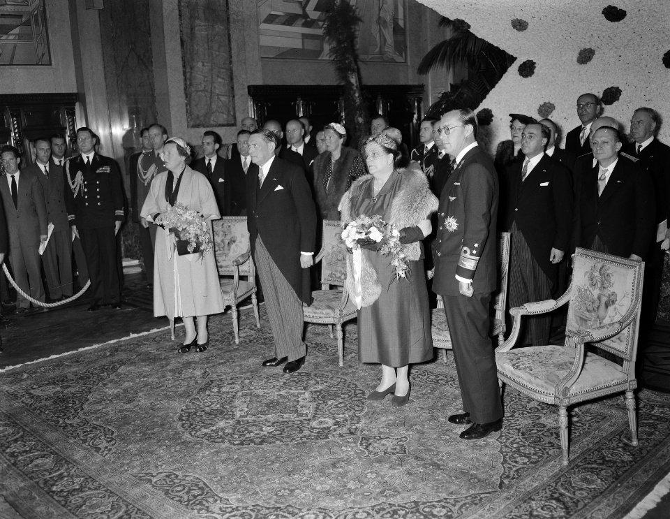 Bezoek President Coty aan Rotterdam, ontvangst Stadhuis, Bestanddeelnr 906-6155