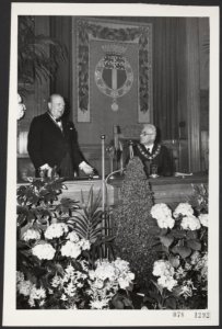Bezoek van winston churchill aan nederland een jaar na de bevrijding anefo fotos, Bestanddeelnr 078-1292