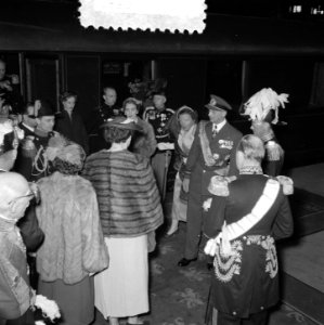 Bezoek Koninklijke Deense familie , aankomst CS, Bestanddeelnr 906-4189