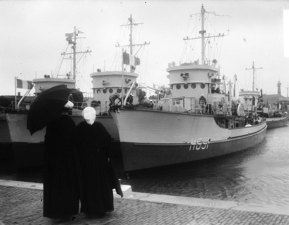 Bezoek mijnenvegers aan Scheveningen voor oefening Factotum, Bestanddeelnr 904-6410