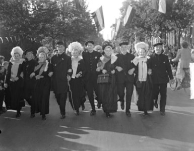 Bezoek Koninklijke Familie aan Overijssel. Publiek in klederdracht, Bestanddeelnr 903-6517