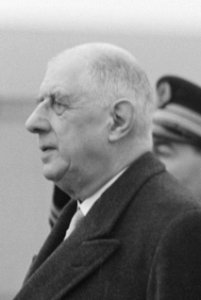 Bezoek President De Gaulle aan Nederland. Aankomst v.l.n.r. De Gaulle , Baron Ly, Bestanddeelnr 914-9329 (cropped)