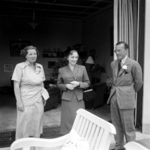 Bezoek Margaret Truman dochter van de Amerikaanse president en zangeres aan So, Bestanddeelnr 904-6171