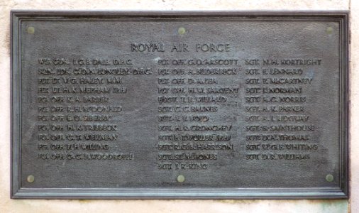 Bexhill War Memorial Plaque (west) (2)