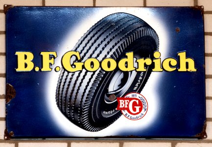 BFG enamel advert sign at the den hartog ford museum pic-056