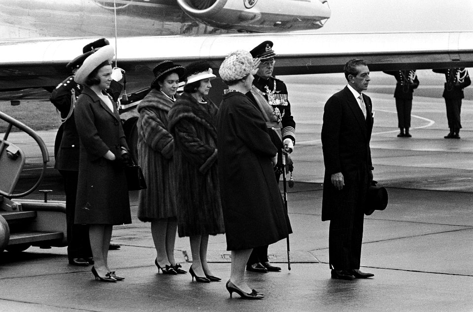 Bezoek Mexicaanse President aan Nederland Aankomst te Ypenburg, Bestanddeelnr 915-0091