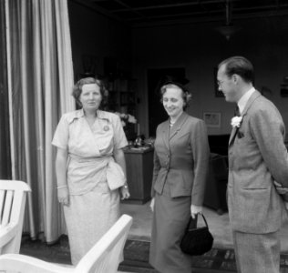 Bezoek Margaret Truman dochter van de Amerikaanse president en zangeres aan So, Bestanddeelnr 904-6173