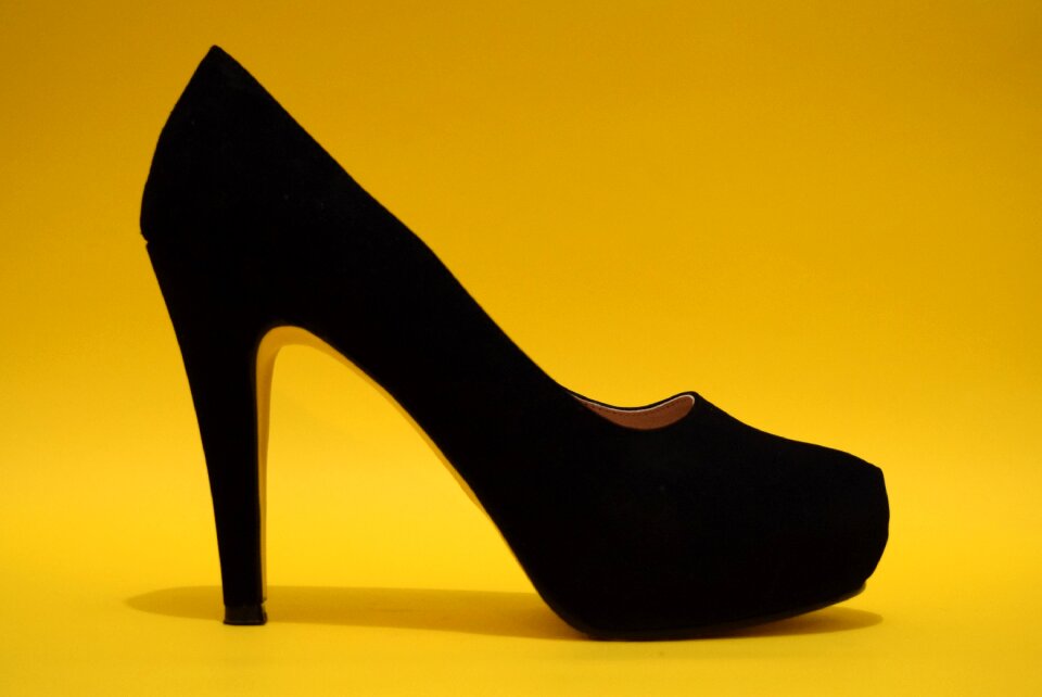 Black slippers footwear