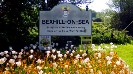 Bexhill town limit sign, Ninfield Road