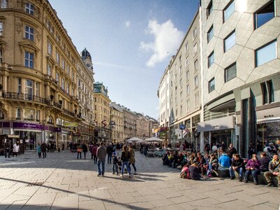 Vienna downtown panorama photo
