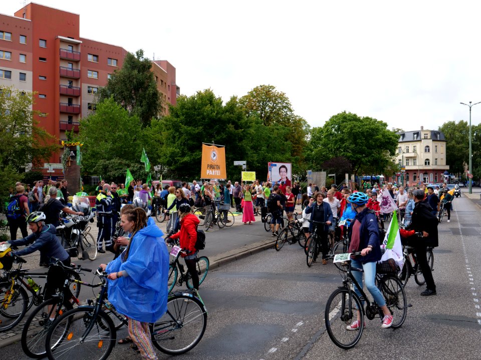 Bicycle demonstration to the Coal and Boat demonstration 2019 34