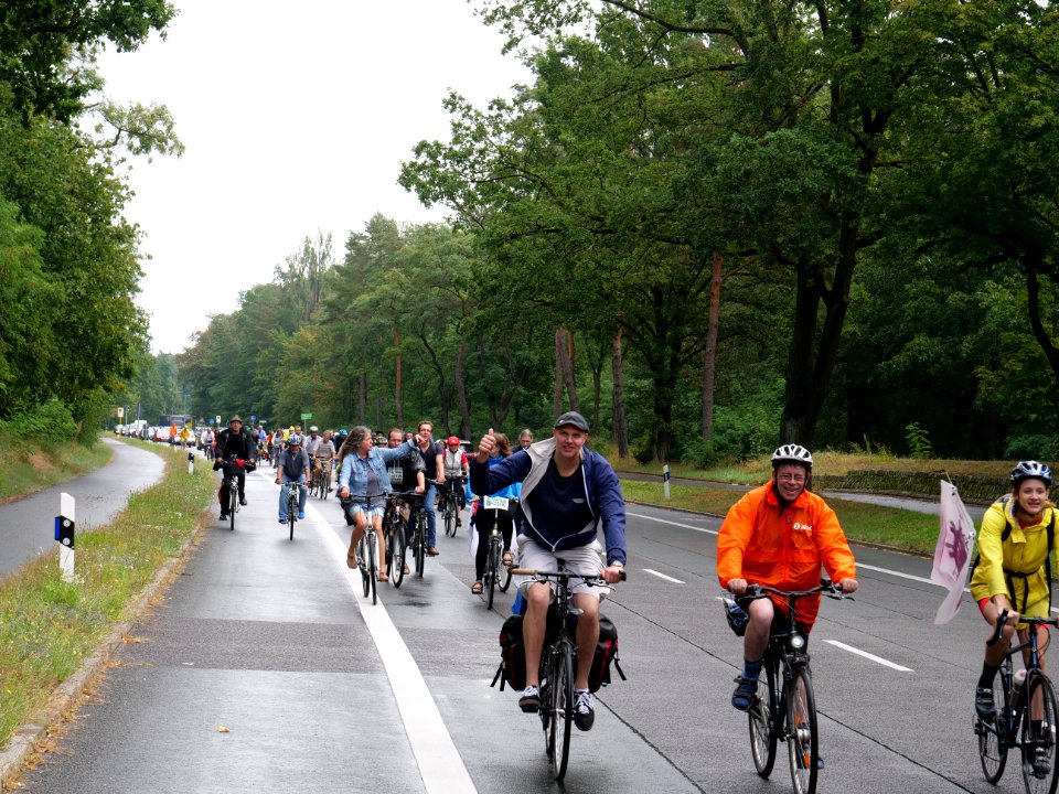 Bicycle demonstration to the Coal and Boat demonstration 2019 25