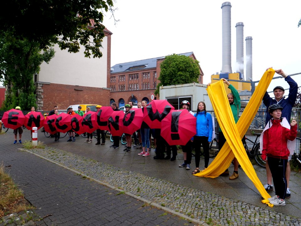 Bicycle demonstration to the Coal and Boat demonstration 2019 14
