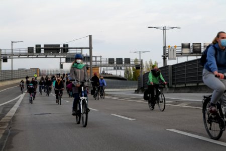 Bicycle demonstration against A49 and A100 in Berlin 2020-11-14 81