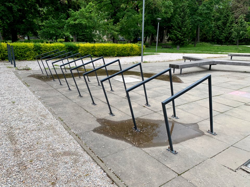 Bicycle Rack in Komenského Park West