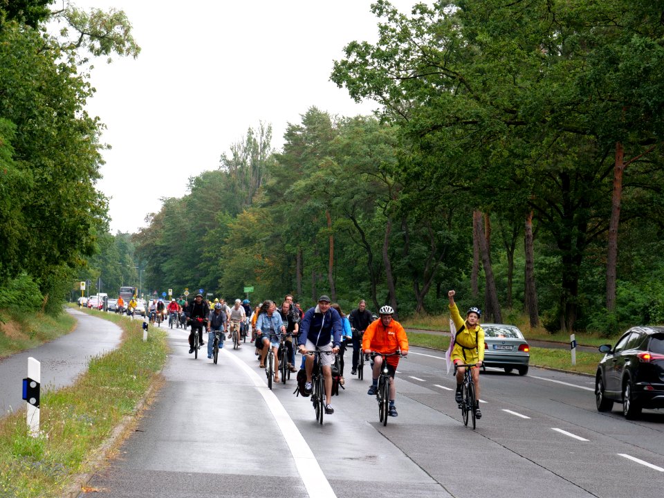 Bicycle demonstration to the Coal and Boat demonstration 2019 24