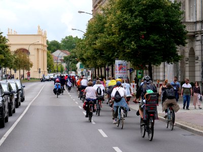 Bicycle demonstration to the Coal and Boat demonstration 2019 31