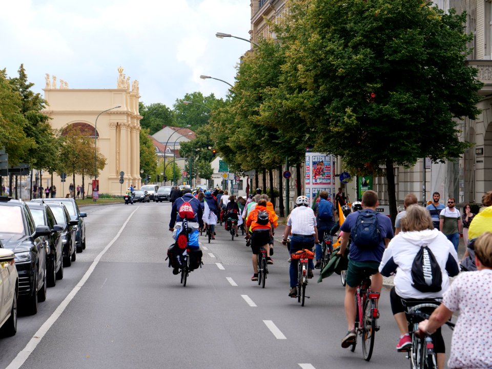 Bicycle demonstration to the Coal and Boat demonstration 2019 30