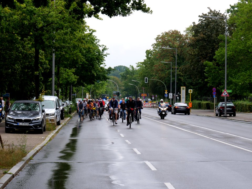 Bicycle demonstration to the Coal and Boat demonstration 2019 18