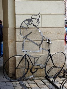 Bicycle rack Lviv photo