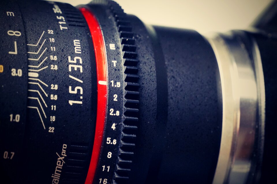 Camera focal length close up