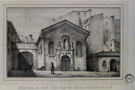 Bibliothèque municipale de Lyon - Coste 447bis - Chapelle des Pénitents de la Miséricorde, estampe, Louis Perrin, 1800