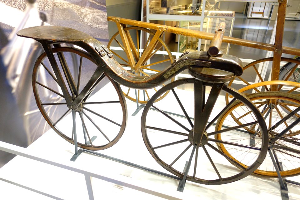 Bicycle, probably from Germany, c. 1808 AD, TM6990 - Tekniska museet - Stockholm, Sweden - DSC01652