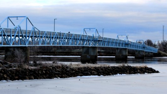 Bicycle Bridge over Torne River 20121107 photo