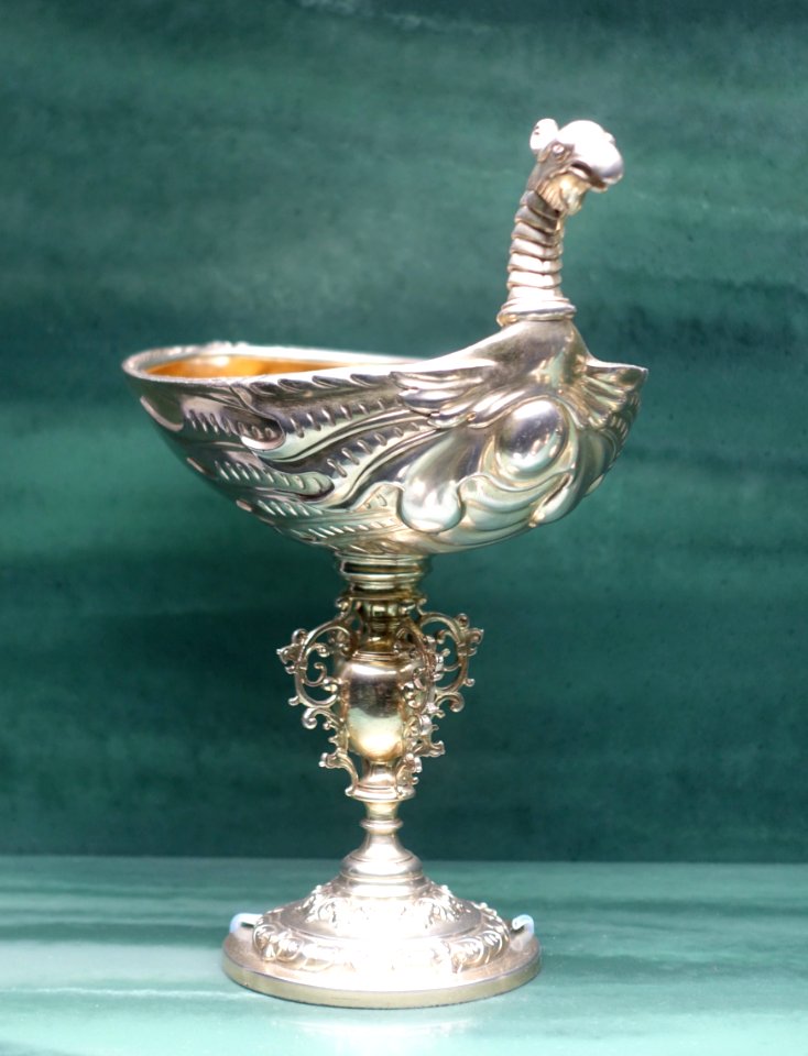 Biberons, 1 of 2, J. B. Carrington, for J. P. Morgan, London, 1890, silver - Fowler Museum - University of California, Los Angeles - DSC02634