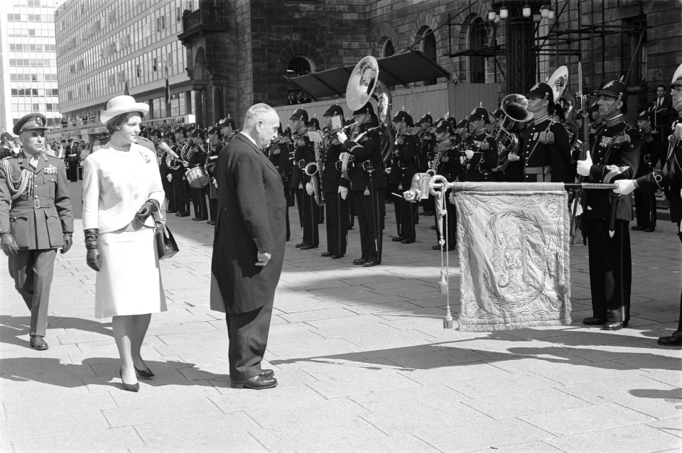 Bezoek President Scharf aan Rotterdam, Bestanddeelnr 912-4882