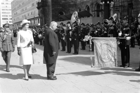 Bezoek President Scharf aan Rotterdam, Bestanddeelnr 912-4882