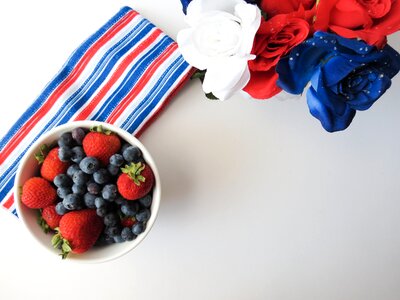 Fruit berries patriotic photo