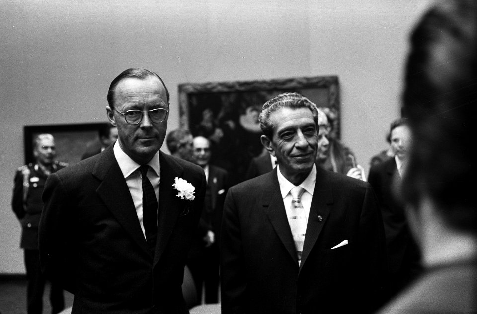 Bezoek President van Mexico President Lopez en Prins Bernhard in de Frans Halsza, Bestanddeelnr 915-0020