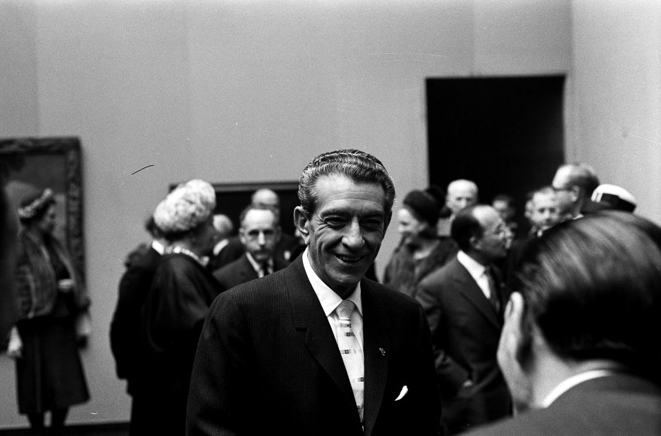 Bezoek President van Mexico President Lopez en Prins Bernhard in de Frans Halsza, Bestanddeelnr 915-0022