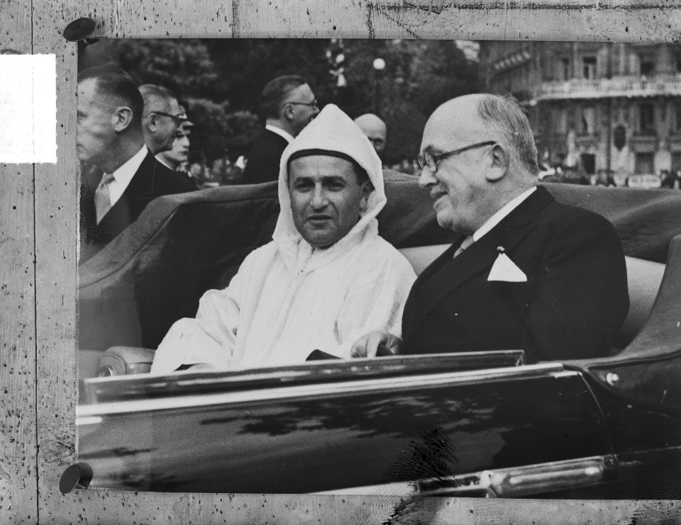 Bezoek Sultan van Marokko aan Vincent Auriol, Bestanddeelnr 904-2385